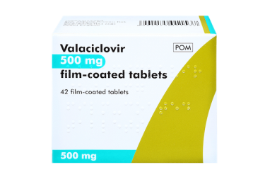 valaciclovir 500mg, pack of 42 tablets