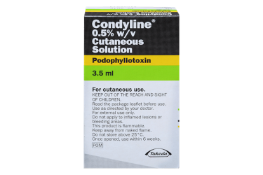 pack of condyline 3.5ml solution for genital warts