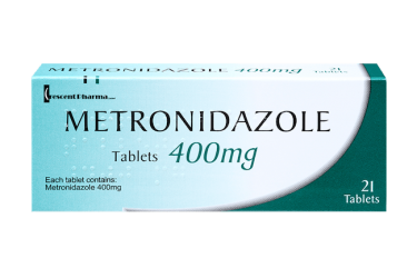 metronidazole 400mg, pack of 21 tablets