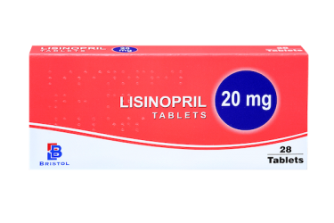 Lisinopril 20mg, pack of 28 tablets