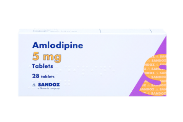 Pack of 28 tablets Amlodipine 5 mg blood pressure tablets