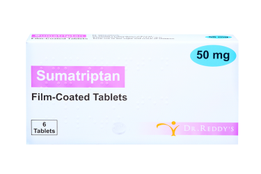 pack of sumatriptan migraine tablets