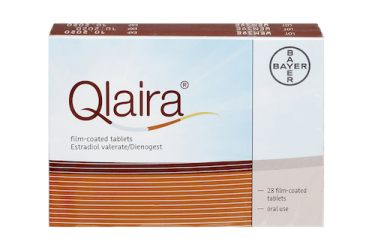 qlaira contraceptive pill, pack of 28 film-coated tablets