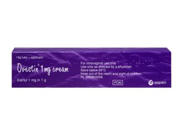 Pack of 1 tube of 15g Ovestin 1mg in 1g estriol intravaginal cream and applicator