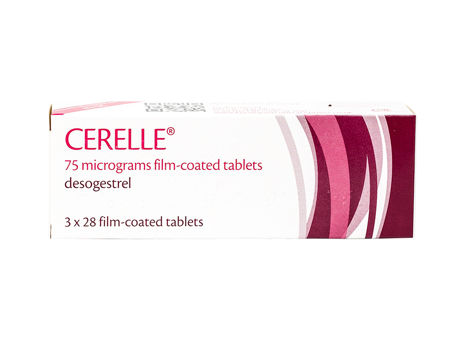 Pack of 3x 28 Cerelle 75 microgram desogestrel film-coated tablets