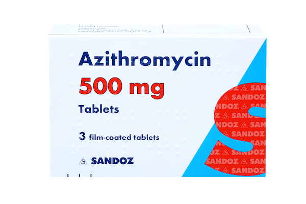 Azithromycin 500mg, pack of 3 tablets