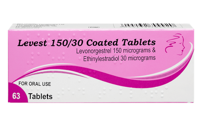 Levest 150/30 micrograms , pack of 63 tablets