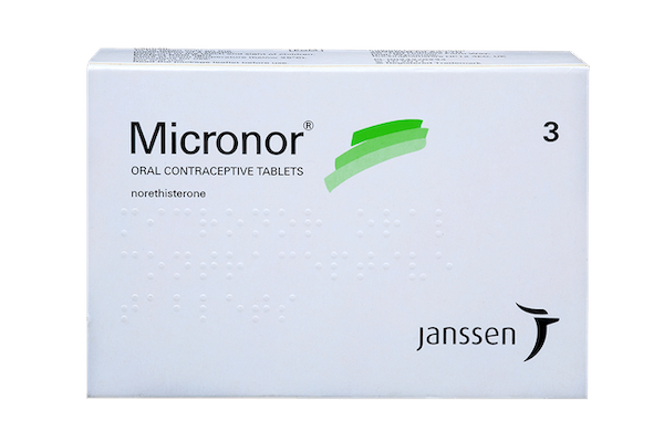 3 month pack of Micronor contraceptive pill