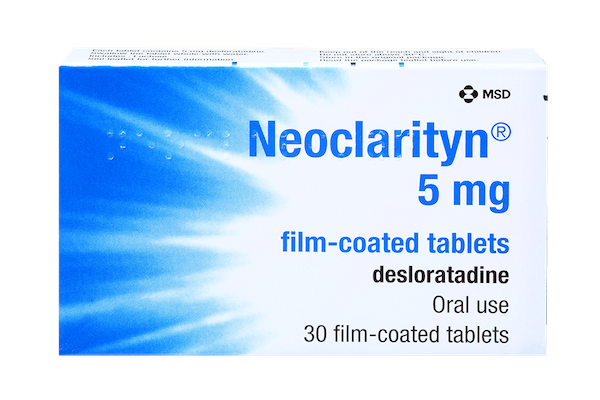 Neoclarityn 5 mg, pack of 30 film-coated tablets for hayfever