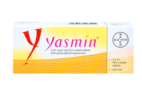 3 month pack of the contraceptive pill yasmin